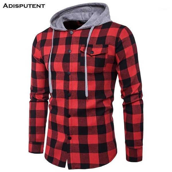 adisputent hip plaid printed men's shirts long sleeve hooded shirts for male autumn coat buttons streetwear camisa masculina1, White;black
adisputent hip plaid printed men's shirts long sleeve hooded shirts for male autumn coat buttons streetwear camisa masculina1, White;black
