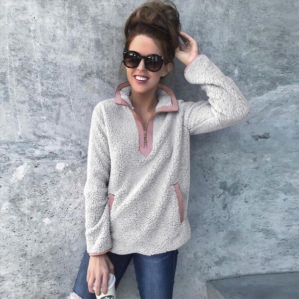 2021 women winter sherpa sweater teddy fleece zipper turtleneck pullover sherpa fleece female winter warm coat sweaters, White;black
2021 women winter sherpa sweater teddy fleece zipper turtleneck pullover sherpa fleece female winter warm coat sweaters, White;black