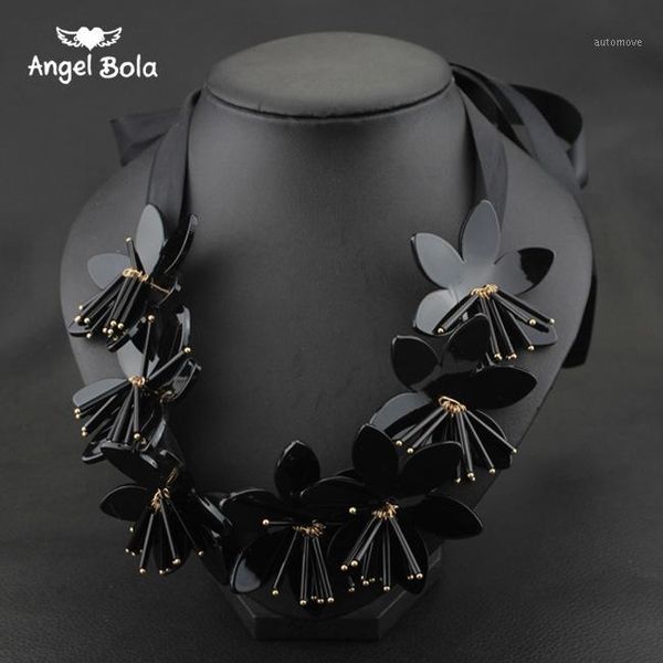 charm women black acrylic flowers statement necklace fashion necklaces & pendants handwork jewelry1, Silver
charm women black acrylic flowers statement necklace fashion necklaces & pendants handwork jewelry1, Silver