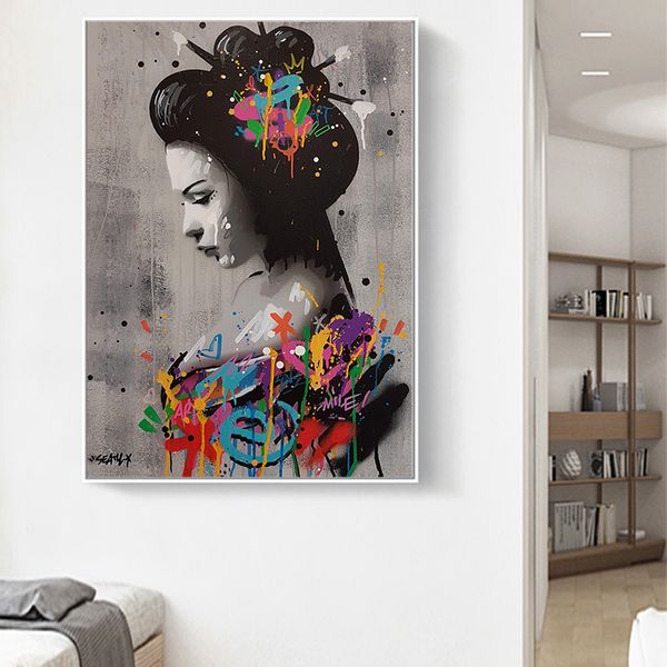 hand drawn woman color doodle oil painting on canvas posters and prints cuadros wall art pictures for living room
hand drawn woman color doodle oil painting on canvas posters and prints cuadros wall art pictures for living room
