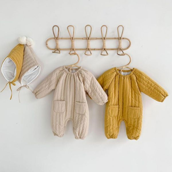 2021 new newborn down cotton solid rompers+hat toddler jumpsuit baby boy girl clothes snowsuit winter thicken warm children clothing p2yu, Blue
2021 new newborn down cotton solid rompers+hat toddler jumpsuit baby boy girl clothes snowsuit winter thicken warm children clothing p2yu, Blue