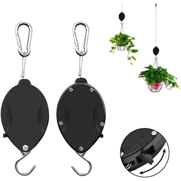 hooks & rails adjustable retractable pulley pull down hanger for potted plants hanging flower hook
hooks & rails adjustable retractable pulley pull down hanger for potted plants hanging flower hook