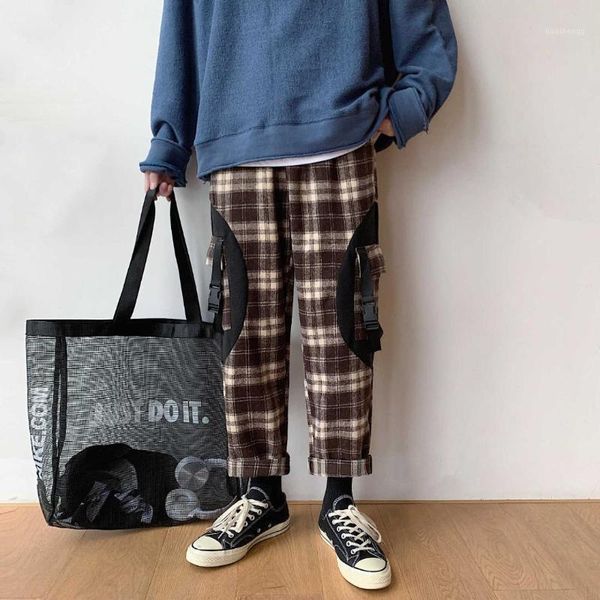 2019 men's cargo pocket haren pants leisure lattice printing cotton casual pants trousers active elastic hip hop sweatpants1, Black
2019 men's cargo pocket haren pants leisure lattice printing cotton casual pants trousers active elastic hip hop sweatpants1, Black