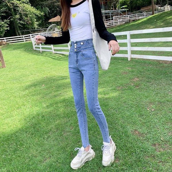 autumn and winter high waist denim jeans female 2020 skinny pencil elastic strtech slim trousers women's pants, Blue
autumn and winter high waist denim jeans female 2020 skinny pencil elastic strtech slim trousers women's pants, Blue