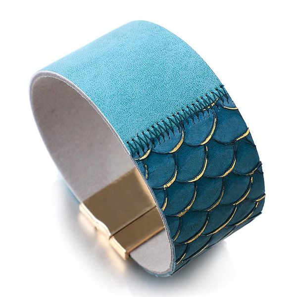 tennis 2021 bright colors leather bracelets for women fashion simple fish scale wide wrap bracelet female jewelry, Golden;silver
tennis 2021 bright colors leather bracelets for women fashion simple fish scale wide wrap bracelet female jewelry, Golden;silver
