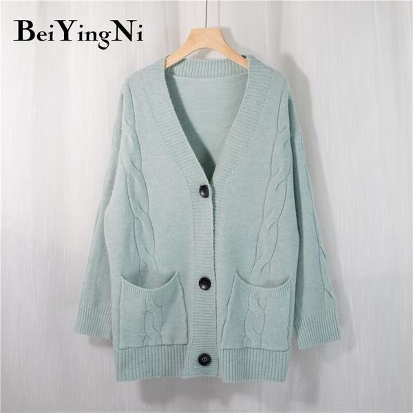 beiyingni knit sweater women autumn 2020 female casual long sleeve button cardigan sweaters loose coat femme winter warm clothes, White
beiyingni knit sweater women autumn 2020 female casual long sleeve button cardigan sweaters loose coat femme winter warm clothes, White