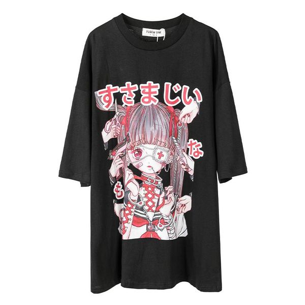 women's t-shirt summer women long t shirt harakuju cartoon print casual loose short sleeve o-neck sweet style clothes for teen girls, White
women's t-shirt summer women long t shirt harakuju cartoon print casual loose short sleeve o-neck sweet style clothes for teen girls, White