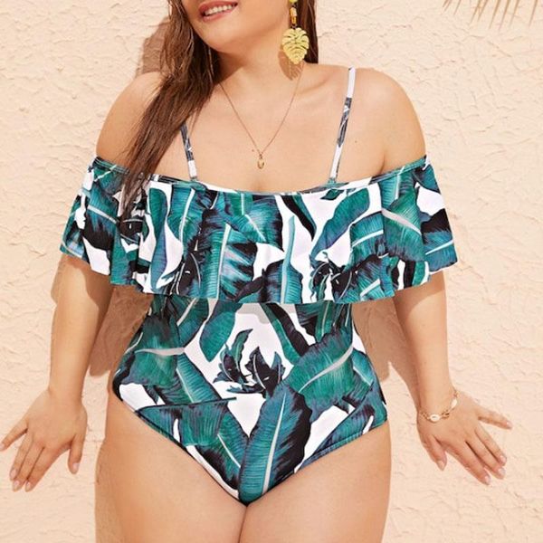 two-piece suits plus size 3xl swimwear women printed open shoulder large leaf ruffle one piece swimsuit bodysuit1
two-piece suits plus size 3xl swimwear women printed open shoulder large leaf ruffle one piece swimsuit bodysuit1