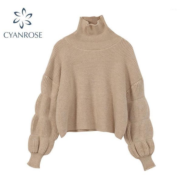 fashion women turtleneck sweater oversize 2020 autumn winter long puff sleeve warm knitted sweaters female loose jumper 1, White;black
fashion women turtleneck sweater oversize 2020 autumn winter long puff sleeve warm knitted sweaters female loose jumper 1, White;black