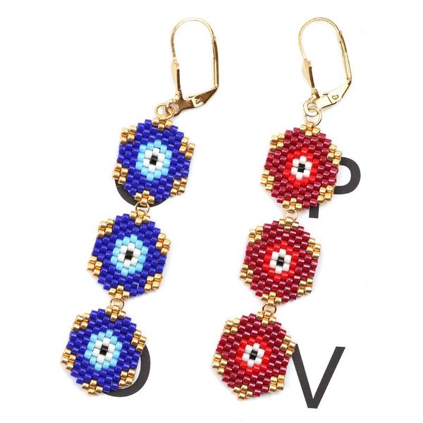 fairywoo red eye earring luxury beaded handmade drop earring for women jewelry from japan blue tassels three eyes, Silver
fairywoo red eye earring luxury beaded handmade drop earring for women jewelry from japan blue tassels three eyes, Silver