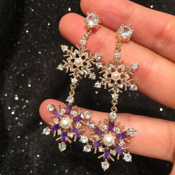 925 silver needle korean creative gold purple snowflake earrings long sweet temperament online celebrity luxury flower earrings
925 silver needle korean creative gold purple snowflake earrings long sweet temperament online celebrity luxury flower earrings