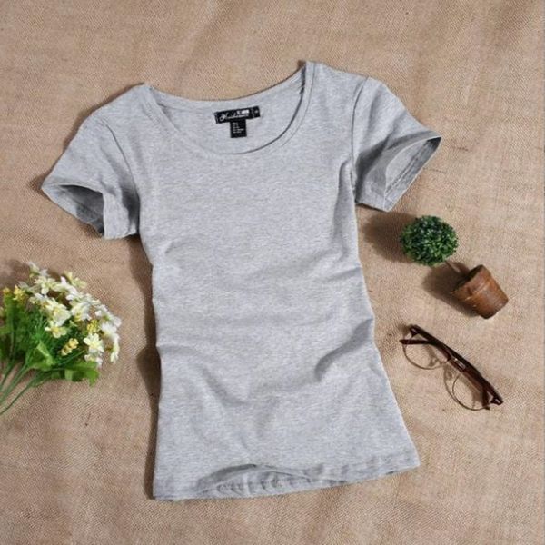 2022 women's t shirt women short sleeved slim solid color womens simple tee t-shirt for female tshirt quality, White
2022 women's t shirt women short sleeved slim solid color womens simple tee t-shirt for female tshirt quality, White