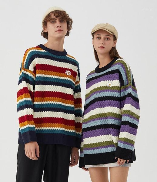 sweater men harajuku gengar fashion daisy hip hop streetwear stripe pullover o-neck knitting oversize casual couple sweaters1, White;black
sweater men harajuku gengar fashion daisy hip hop streetwear stripe pullover o-neck knitting oversize casual couple sweaters1, White;black