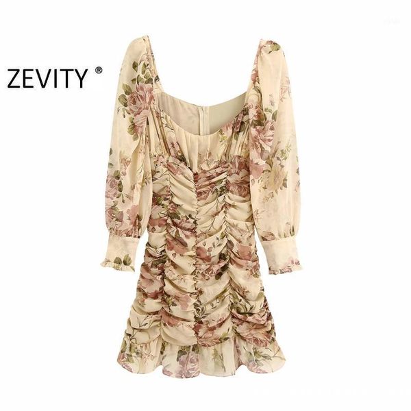 zevity new women vintage square collar flower print pleated slim dress chic lady puff sleeve vestidos hem ruffles dresses ds41731, Black;gray
zevity new women vintage square collar flower print pleated slim dress chic lady puff sleeve vestidos hem ruffles dresses ds41731, Black;gray