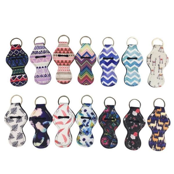 61 colors pattern neoprene chapstick holder lip balm key chain sleeves dye prints lipstick cover keychains key chain party favors bh2124
61 colors pattern neoprene chapstick holder lip balm key chain sleeves dye prints lipstick cover keychains key chain party favors bh2124