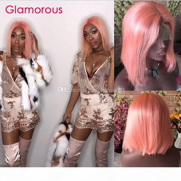 pink color lace front human hair wigs with baby hair pre plucked brazilian pink straight lace front bob wig remy hair wigs, Black;brown
pink color lace front human hair wigs with baby hair pre plucked brazilian pink straight lace front bob wig remy hair wigs, Black;brown