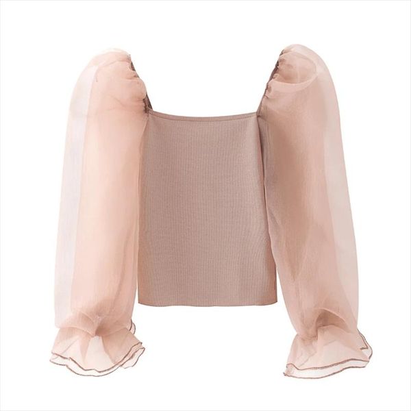 new 2020 women sweet organza puff sleeve patchwork casual slim knitting smock blouse ladies chic ruffles thin shirts ls6608, White
new 2020 women sweet organza puff sleeve patchwork casual slim knitting smock blouse ladies chic ruffles thin shirts ls6608, White