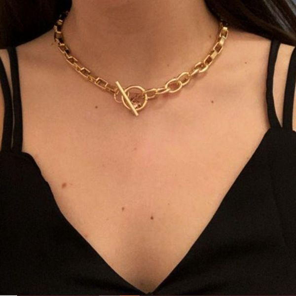 box chain toggle clasp gold necklaces mixed linked circle necklaces for women minimalist choker necklace jewelry, Silver
box chain toggle clasp gold necklaces mixed linked circle necklaces for women minimalist choker necklace jewelry, Silver