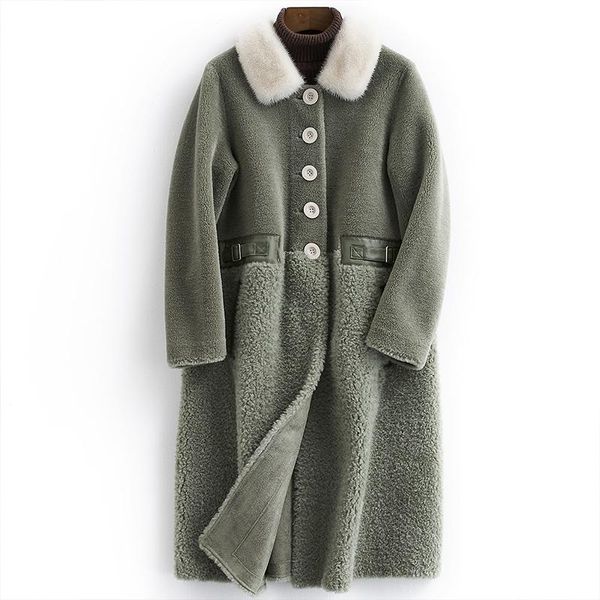 women's fur & faux real winter jacket coat women clothes 2021 korean long elegant wool jackets kurtki damskie zimowe b18f28878 kj3435, Black
women's fur & faux real winter jacket coat women clothes 2021 korean long elegant wool jackets kurtki damskie zimowe b18f28878 kj3435, Black