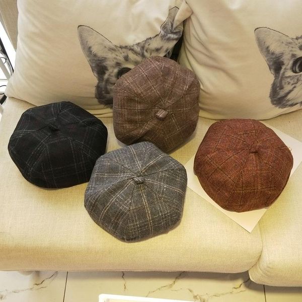 berets ladies girls spring autumn winter vintage artist french hat soft cotton plaid beret female hats, Blue;gray
berets ladies girls spring autumn winter vintage artist french hat soft cotton plaid beret female hats, Blue;gray