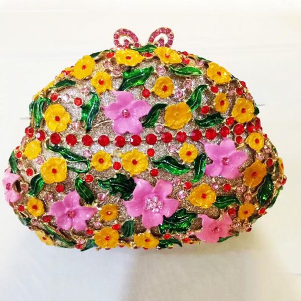 red rhinestone clutch crystal bag gold metal 3d flower green leaves luxury designer women party purse chain shoulder handbags
red rhinestone clutch crystal bag gold metal 3d flower green leaves luxury designer women party purse chain shoulder handbags