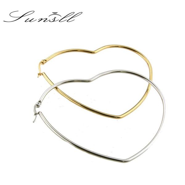 sunsll new stainless steel earrings exaggerated big earrings temperament heart-shaped women fashion simple jewelry gift, Golden;silver
sunsll new stainless steel earrings exaggerated big earrings temperament heart-shaped women fashion simple jewelry gift, Golden;silver