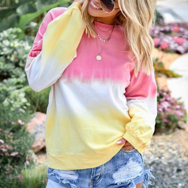 rainbow hoodies sweatshirt women gradient color casual long sleeve loose pullover female autumn harajuku tie dye hoodie 5xl1, Black 
rainbow hoodies sweatshirt women gradient color casual long sleeve loose pullover female autumn harajuku tie dye hoodie 5xl1, Black