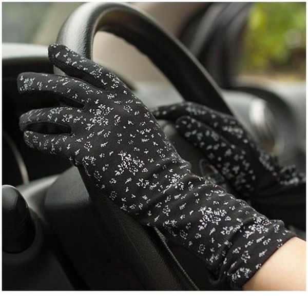 women's mid-long summer cotton thin gloves autumn slip-proof touch screen short style sunscreen sleeve driving gloves sqcboo, Black
women's mid-long summer cotton thin gloves autumn slip-proof touch screen short style sunscreen sleeve driving gloves sqcboo, Black