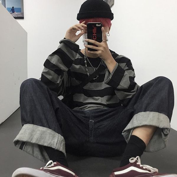 hip hop stripe dropshipping bf camisas club ulzzang punk vintage harajuku strapless long sleeve korean clothes women t-shirt, White
hip hop stripe dropshipping bf camisas club ulzzang punk vintage harajuku strapless long sleeve korean clothes women t-shirt, White