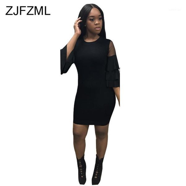 casual dresses transparene mesh splice summer dress women ruffles half sleeve black bodycon causal round neck sheath mini club1, Black;gray
casual dresses transparene mesh splice summer dress women ruffles half sleeve black bodycon causal round neck sheath mini club1, Black;gray