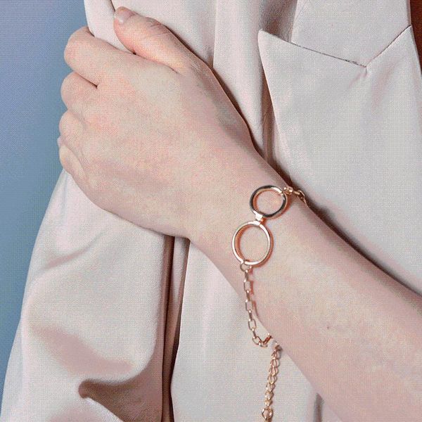 bangle 2021 cool double ring metal bracelet jewelry women fashion personality valentine's day gift designer, Black
bangle 2021 cool double ring metal bracelet jewelry women fashion personality valentine's day gift designer, Black