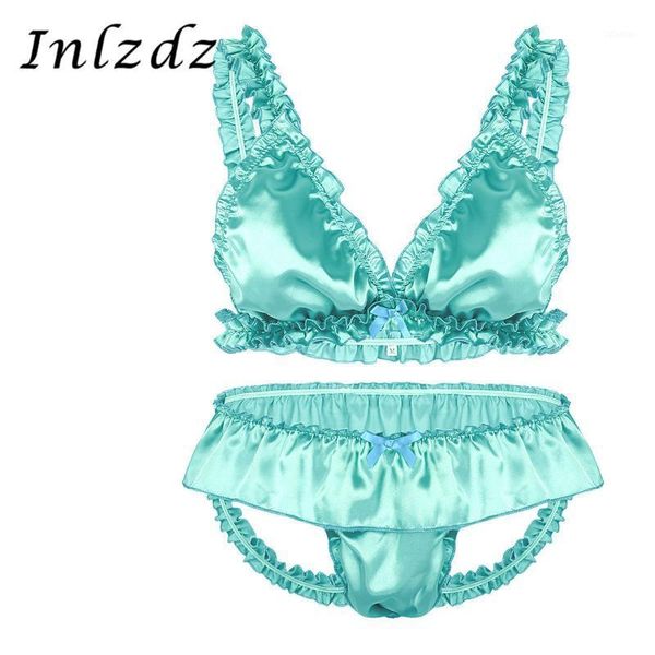 bras sets mens lingerie sissy for crossdressing satin elastic frilly ruffled erotic suit bikini bra with open back briefs panties1, Red;black
bras sets mens lingerie sissy for crossdressing satin elastic frilly ruffled erotic suit bikini bra with open back briefs panties1, Red;black