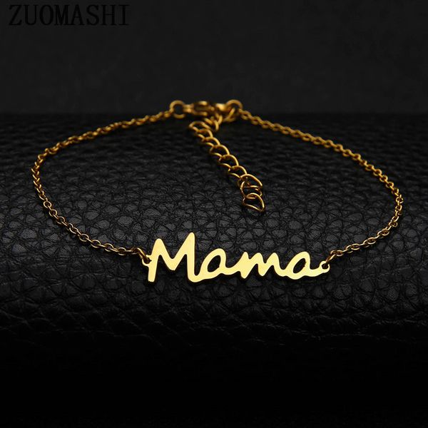 stainless steel letter mama chain bracelets mothers love pendant minimal bracelet silver gold colors jewelry for moms mother's day, Black
stainless steel letter mama chain bracelets mothers love pendant minimal bracelet silver gold colors jewelry for moms mother's day, Black