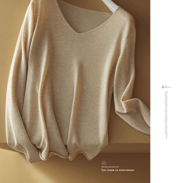 quan wool v-neck undercoat autumn winter 2020 new multicolor crimped knitted women's sweater, White;black
quan wool v-neck undercoat autumn winter 2020 new multicolor crimped knitted women's sweater, White;black