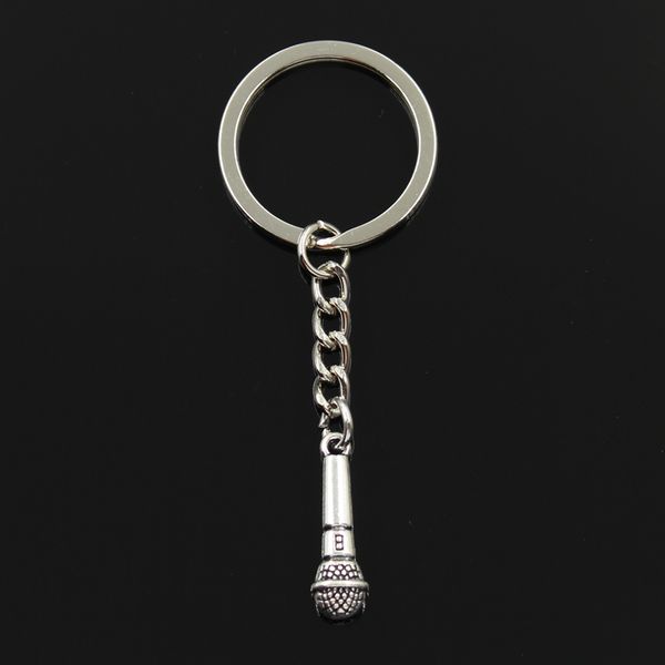 new fashion men 30mm keychain diy metal holder chain vintage microphone 25x7mm antique bronze silver color pendant
new fashion men 30mm keychain diy metal holder chain vintage microphone 25x7mm antique bronze silver color pendant