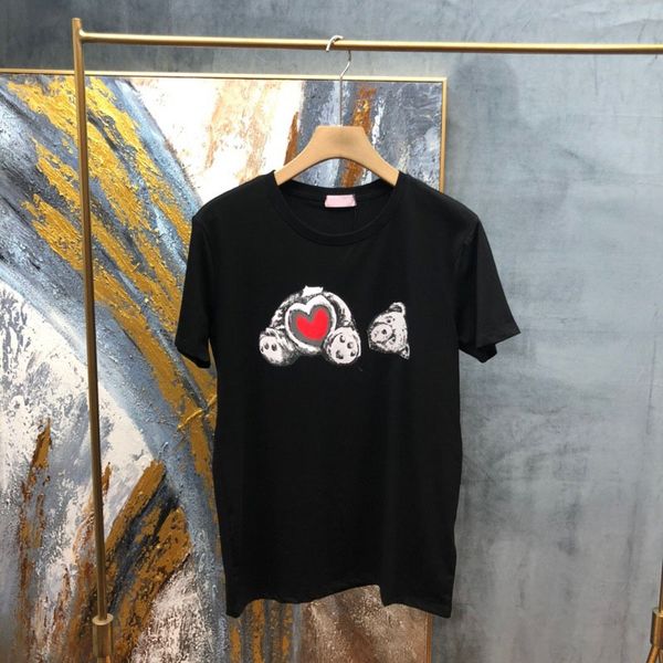 2021 europe spring summer italy bear head print love heart cotton tee skateboard men t shirt women casual tshirt, White;black
2021 europe spring summer italy bear head print love heart cotton tee skateboard men t shirt women casual tshirt, White;black