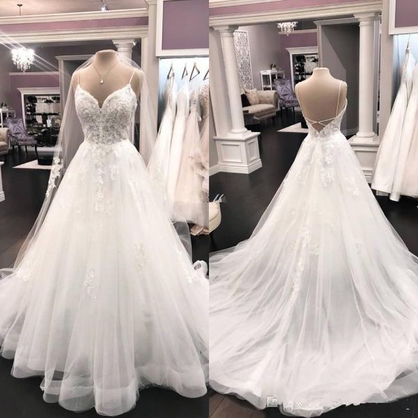 real ps ivory lace wedding dresses 2021 spaghetti straps backless criss cross garden a-line bridal gowns marriage vestidos novia, White
real ps ivory lace wedding dresses 2021 spaghetti straps backless criss cross garden a-line bridal gowns marriage vestidos novia, White