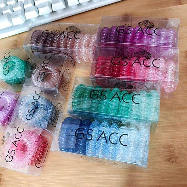 9pcs small thin colorful elastic plastic rubber spiral coil telephone cord wire no crease hair ties scrunchies hair ring band
9pcs small thin colorful elastic plastic rubber spiral coil telephone cord wire no crease hair ties scrunchies hair ring band