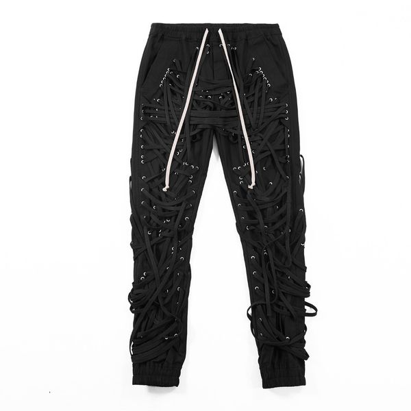 iefb /men's wear high street patchwork strings bandage male's trouser high waist casual slim pants 2020 streetwear fashion tide q1, Blue
iefb /men's wear high street patchwork strings bandage male's trouser high waist casual slim pants 2020 streetwear fashion tide q1, Blue
