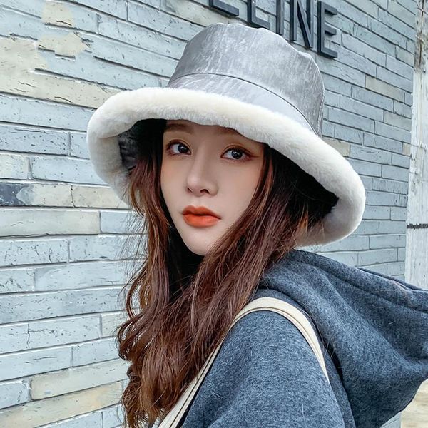 wide brim hats pragmapism bucket women autumn winter imitation fur plush big side basin hat fashion thick warm, Blue;gray
wide brim hats pragmapism bucket women autumn winter imitation fur plush big side basin hat fashion thick warm, Blue;gray