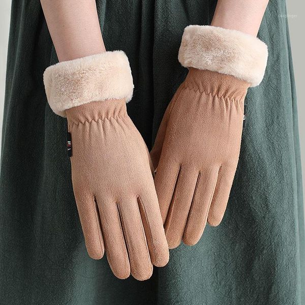 five fingers gloves women' winter touch screen suede leather for women thick warm elegant driving1, Blue;gray
five fingers gloves women' winter touch screen suede leather for women thick warm elegant driving1, Blue;gray