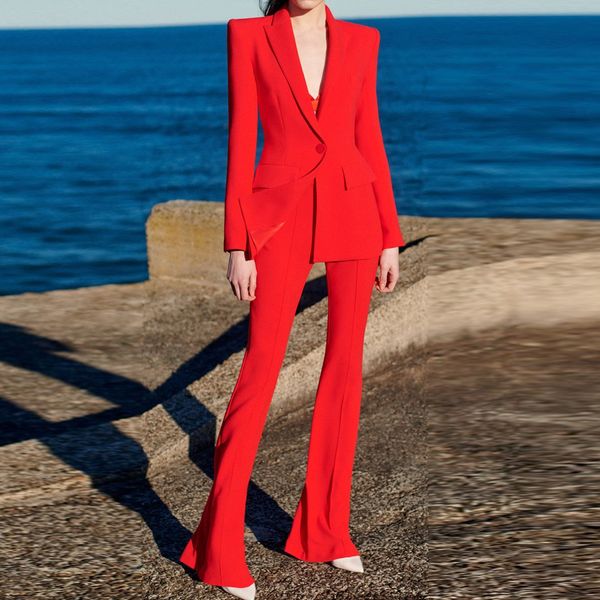 2021 the new red strade v neck two pieces new arrivals women autumn long sleeve 2 suit joint party zxrv, Gray
2021 the new red strade v neck two pieces new arrivals women autumn long sleeve 2 suit joint party zxrv, Gray