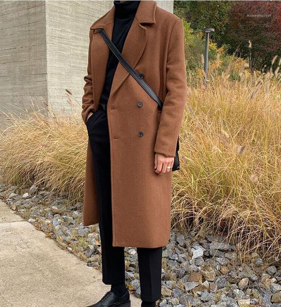 men's wool & blends winter 2021 men's woolen coat medium long british windbreaker with thick double face cashmere coat1, Black
men's wool & blends winter 2021 men's woolen coat medium long british windbreaker with thick double face cashmere coat1, Black