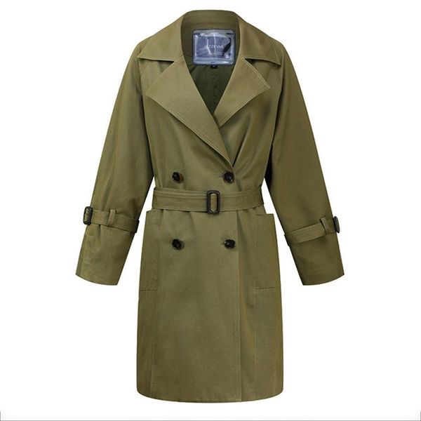 fashion casual khaki trench coat 2021 new autumn winter women korean style loose lapel pocket double breasted mid-length trench, Tan;black
fashion casual khaki trench coat 2021 new autumn winter women korean style loose lapel pocket double breasted mid-length trench, Tan;black