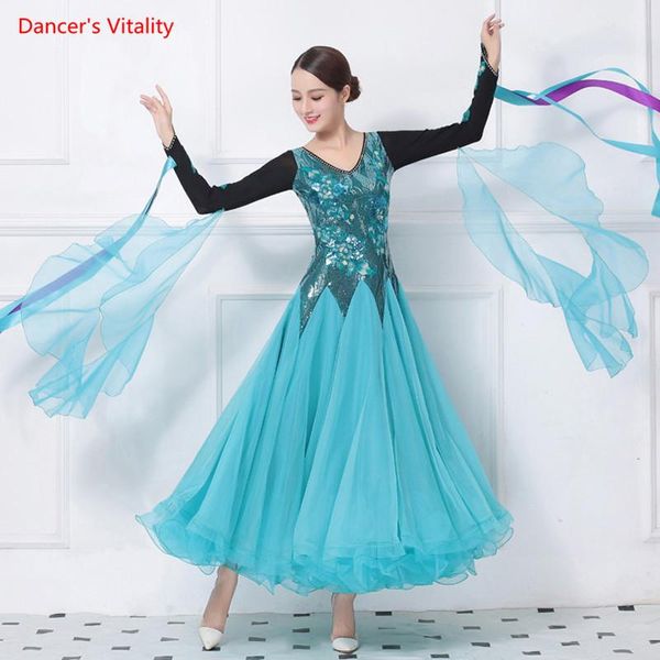 stage wear ballroom dance dresses performance clothes luxury diamond sequins big swing dress women standard waltz dancing costume, Black;red
stage wear ballroom dance dresses performance clothes luxury diamond sequins big swing dress women standard waltz dancing costume, Black;red