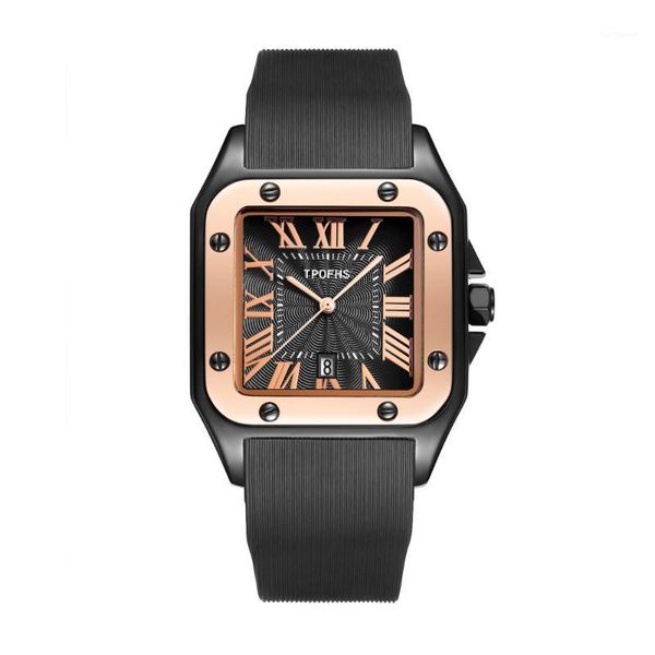 net red tide watch silica gel with waterproof watch roman square retro with calendar quartz1, Slivery;brown
net red tide watch silica gel with waterproof watch roman square retro with calendar quartz1, Slivery;brown