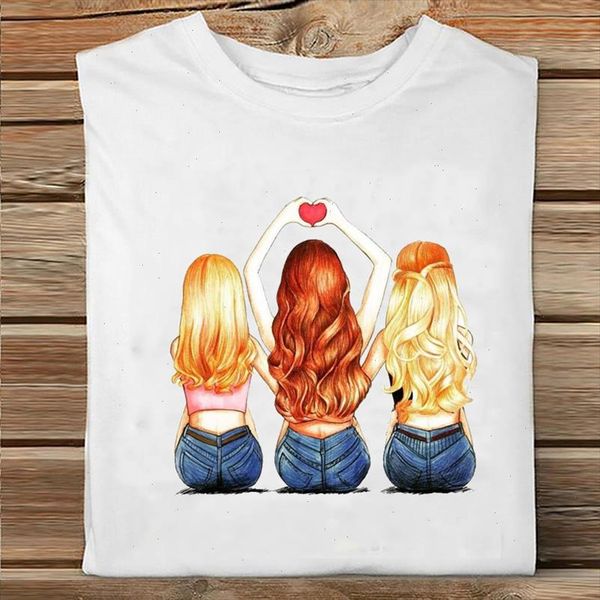 women short sleeve love fashion cartoon sister friends summer spring clothes print tshirt female tee ladies graphic t shirt, White
women short sleeve love fashion cartoon sister friends summer spring clothes print tshirt female tee ladies graphic t shirt, White