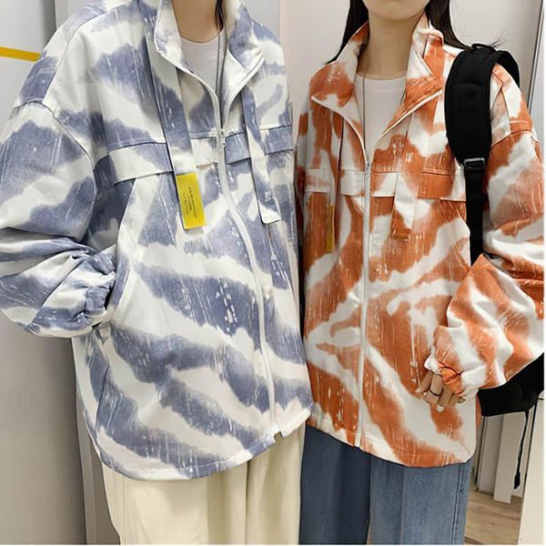 autumn spring harajuku jackets men ins style printed casual coats, Black;brown
autumn spring harajuku jackets men ins style printed casual coats, Black;brown