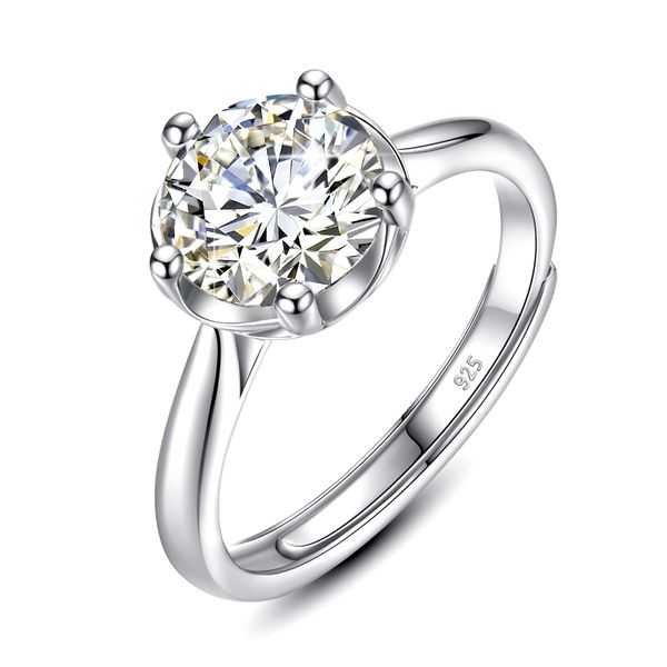 real 2 carat d color moissanite rings for women 5 prongs adjustable wedding ring diamond test pass luxury woman jewelry gift new, Black
real 2 carat d color moissanite rings for women 5 prongs adjustable wedding ring diamond test pass luxury woman jewelry gift new, Black
