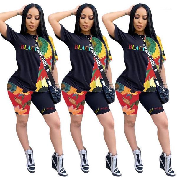 summer 2020 women 's suit contrast color stitching letter print round neck t- shirt shorts two - piece set ladies's clothes1, White
summer 2020 women 's suit contrast color stitching letter print round neck t- shirt shorts two - piece set ladies's clothes1, White